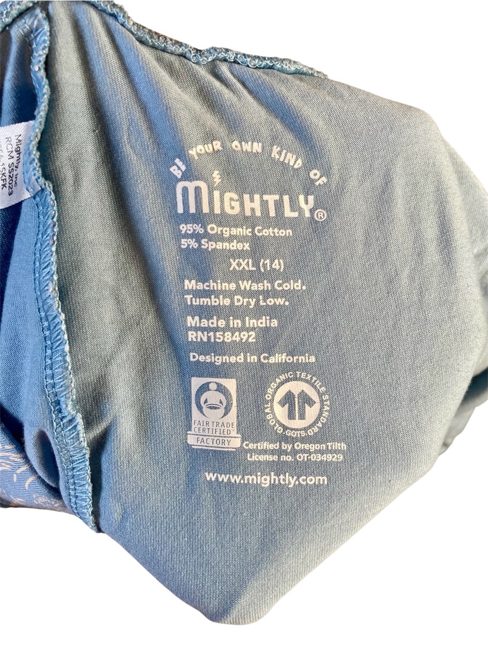 Mightly Toddler Girls Fair Trade Organic Cotton Pocket Skirt Size XXL - Picture 5 of 5